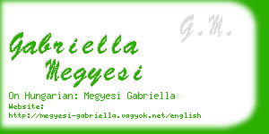 gabriella megyesi business card